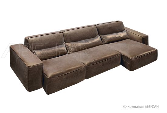 "Клайд" диван 3-х модульный; нераскл.кл.; 1L+10+1R; Бакстер 09(33501)+Бакстер 05(33502)(гр.4)